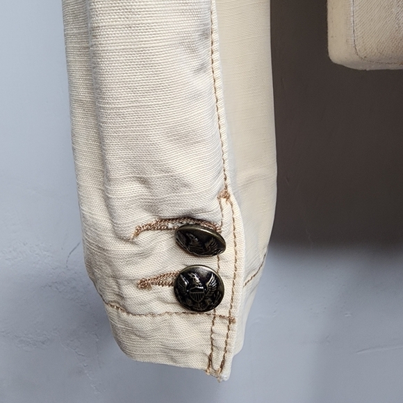 Vintage Ralph Lauren Original Polo Jeans Military Style Chore Jacket Size Medium - Picture 2 of 16